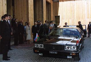 Incontro con il Presidente della Repubblica dell'Azerbaijan Heydar Aliyev