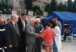 Visita del Presidente della Repubblica alle zone terremotate dell'Umbria e delle Marche