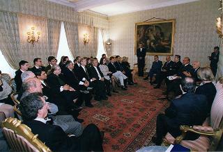Sen. Patrizia Toia, sottosegretario di Stato agli affari esteri, con una delegazione di borsisti americani della Commissione Fullbright
