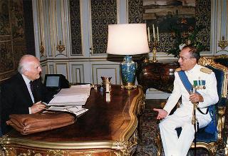 Amm. sq. Mario Angeli, presidente del Consiglio Superiore delle Forze Armate: visita di congedo