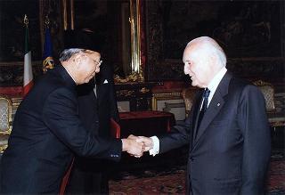 Soendaroe Rachmad, nuovo ambasciatore della Repubblica d'Indonesia: presentazione lettere credenziali