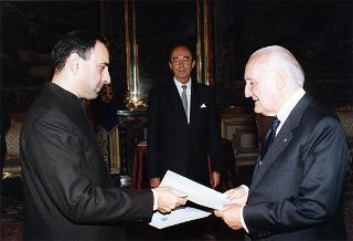Arif Ayub, nuovo ambasciatore della Repubblica Islamica del Pakistan: presentazione lettere credenziali