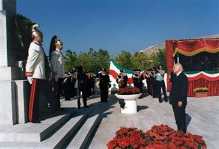 Bellona: intervento del Presidente della Repubblica in occasione del 54° anniversario dell'eccidio dei Martiri di Bellona