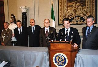 Dichiarazione del Presidente del Consiglio on. prof. Romano Prodi