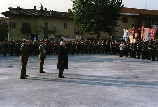 Giaveno (Torino): consegna della Medaglia d'Argento al Valor Militare al Gonfalone del Comune di Giaveno per attività partigiana in collaborazione con le popolazioni della Val Sangone