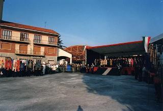 Giaveno (Torino): consegna della Medaglia d'Argento al Valor Militare al Gonfalone del Comune di Giaveno per attività partigiana in collaborazione con le popolazioni della Val Sangone