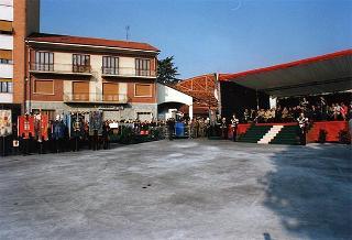 Giaveno (Torino): consegna della Medaglia d'Argento al Valor Militare al Gonfalone del Comune di Giaveno per attività partigiana in collaborazione con le popolazioni della Val Sangone