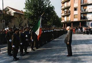 Giaveno (Torino): consegna della Medaglia d'Argento al Valor Militare al Gonfalone del Comune di Giaveno per attività partigiana in collaborazione con le popolazioni della Val Sangone