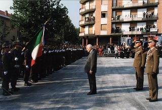 Giaveno (Torino): consegna della Medaglia d'Argento al Valor Militare al Gonfalone del Comune di Giaveno per attività partigiana in collaborazione con le popolazioni della Val Sangone