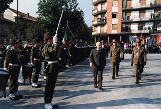 Giaveno (Torino): consegna della Medaglia d'Argento al Valor Militare al Gonfalone del Comune di Giaveno per attività partigiana in collaborazione con le popolazioni della Val Sangone