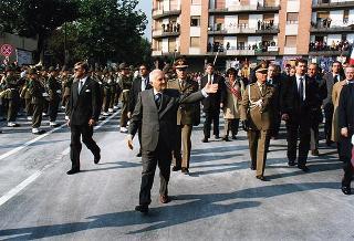 Giaveno (Torino): consegna della Medaglia d'Argento al Valor Militare al Gonfalone del Comune di Giaveno per attività partigiana in collaborazione con le popolazioni della Val Sangone
