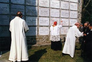 Forno di Coazze (Torino): deposizione di una corona d'alloro all'Ossario dei Caduti Partigiani e successivi interventi nell'ambito del Comune di Coazze