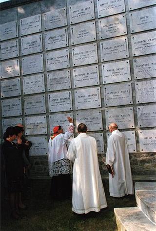 Forno di Coazze (Torino): deposizione di una corona d'alloro all'Ossario dei Caduti Partigiani e successivi interventi nell'ambito del Comune di Coazze