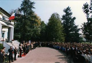 Forno di Coazze (Torino): deposizione di una corona d'alloro all'Ossario dei Caduti Partigiani e successivi interventi nell'ambito del Comune di Coazze