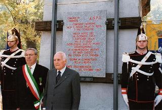 Gravere (Torino): scoprimento di una lapide commemorativa di un'azione partigiana al Ponte dell'Arnodera