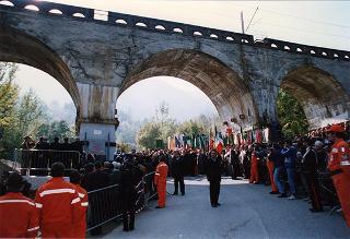 Gravere (Torino): scoprimento di una lapide commemorativa di un'azione partigiana al Ponte dell'Arnodera