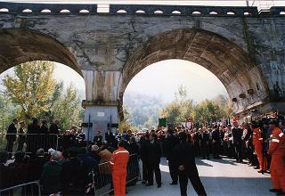 Gravere (Torino): scoprimento di una lapide commemorativa di un'azione partigiana al Ponte dell'Arnodera