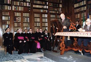 Milano: intervento del Presidente della Repubblica alla cerimonia inaugurale della Biblioteca Pinacoteca Ambrosiana, a conclusione dei lavori di restauro