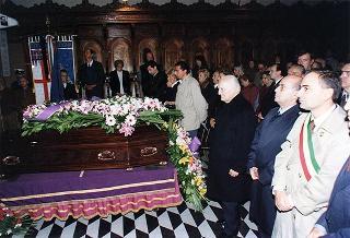 Bologna: intervento del Presidente della Repubblica al funerale dell'on. Giovanni Elkan