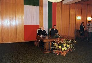 Visita ufficiale del Presidente della Repubblica nella Repubblica Bulgara