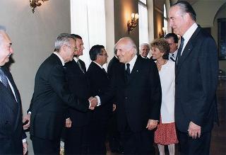 Cerimonia di consegna delle insegne di Cavaliere dell'Ordine "Al Merito del Lavoro" ai Cavalieri del Lavoro nominati il 2 giugno 1997
