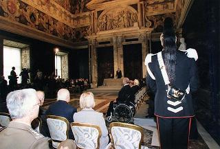 Cerimonia di consegna delle insegne di Cavaliere dell'Ordine "Al Merito del Lavoro" ai Cavalieri del Lavoro nominati il 2 giugno 1997
