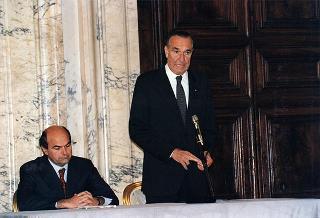 Cerimonia di consegna delle insegne di Cavaliere dell'Ordine "Al Merito del Lavoro" ai Cavalieri del Lavoro nominati il 2 giugno 1997