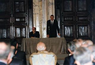 Cerimonia di consegna delle insegne di Cavaliere dell'Ordine "Al Merito del Lavoro" ai Cavalieri del Lavoro nominati il 2 giugno 1997