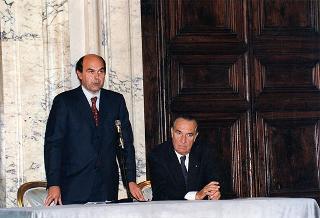 Cerimonia di consegna delle insegne di Cavaliere dell'Ordine "Al Merito del Lavoro" ai Cavalieri del Lavoro nominati il 2 giugno 1997