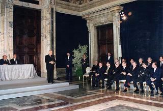 Cerimonia di consegna delle insegne di Cavaliere dell'Ordine "Al Merito del Lavoro" ai Cavalieri del Lavoro nominati il 2 giugno 1997