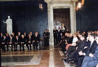 Cerimonia di consegna delle insegne di Cavaliere dell'Ordine "Al Merito del Lavoro" ai Cavalieri del Lavoro nominati il 2 giugno 1997