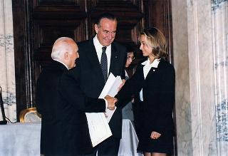Cerimonia di consegna delle insegne di Cavaliere dell'Ordine "Al Merito del Lavoro" ai Cavalieri del Lavoro nominati il 2 giugno 1997