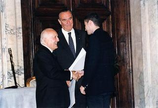 Cerimonia di consegna delle insegne di Cavaliere dell'Ordine "Al Merito del Lavoro" ai Cavalieri del Lavoro nominati il 2 giugno 1997