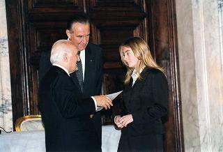 Cerimonia di consegna delle insegne di Cavaliere dell'Ordine "Al Merito del Lavoro" ai Cavalieri del Lavoro nominati il 2 giugno 1997
