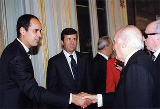 Cav. Lav. Carlo Alessi, i familiari e Giancarlo Stoppini