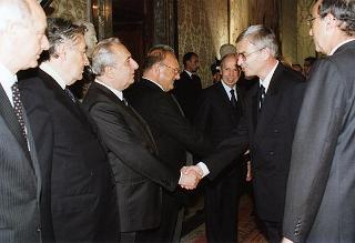 Incontro e successiva colazione in onore del Presidente della Repubblica d'Albania e della signora Medjani