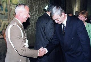 Incontro e successiva colazione in onore del Presidente della Repubblica d'Albania e della signora Medjani