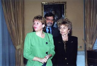 Incontro e successiva colazione in onore del Presidente della Repubblica d'Albania e della signora Medjani