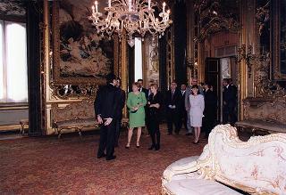 Incontro e successiva colazione in onore del Presidente della Repubblica d'Albania e della signora Medjani