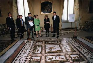Incontro e successiva colazione in onore del Presidente della Repubblica d'Albania e della signora Medjani