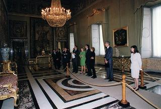 Incontro e successiva colazione in onore del Presidente della Repubblica d'Albania e della signora Medjani