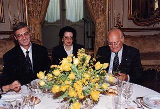 Incontro e successiva colazione in onore del Presidente della Repubblica d'Albania e della signora Medjani