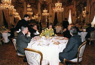 Incontro e successiva colazione in onore del Presidente della Repubblica d'Albania e della signora Medjani