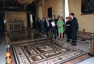 Incontro e successiva colazione in onore del Presidente della Repubblica d'Albania e della signora Medjani