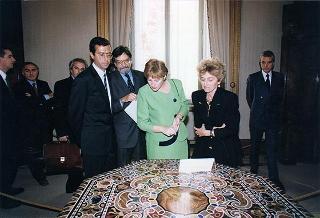 Incontro e successiva colazione in onore del Presidente della Repubblica d'Albania e della signora Medjani