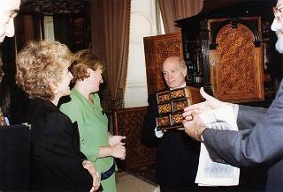 Incontro e successiva colazione in onore del Presidente della Repubblica d'Albania e della signora Medjani