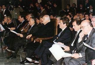 Roma, Palazzo della Cancelleria: intervento del Presidente della Repubblica alla cerimonia celebrativa della 73^ Giornata mondiale del risparmio