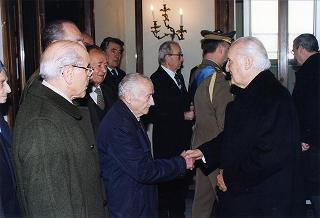 Deposizione di una corona d'alloro sulla lapide dei Caduti del Quirinale, in occasione del Giorno dell'Unità nazionale