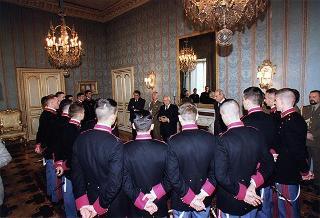 Delegazione di ufficiali ed allievi dell'Accademia Militare di Modena, in servizio di guardia d'onore al Palazzo del Quirinale