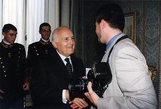 Delegazione di ufficiali ed allievi dell'Accademia Militare di Modena, in servizio di guardia d'onore al Palazzo del Quirinale